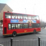 Advertising on Trams in Church End 3